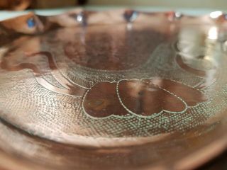 Arts & Crafts Copper Kidney Shape Tray 1910,  possibly by J&F Pool of Cornwall 8