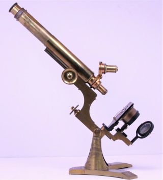 Antique Vintage Brass J.  Zentmayer,  Microscope 1876