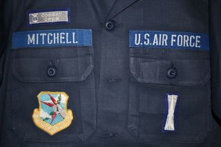USAF US Air Force 741 Missile Squadron Combat Crew Uniform Shirt w/ Rare Patch 3