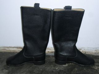 East German Black Combat Boots Marked 26 About A Us 7 - 8 Rare