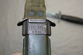 WW2 USM3 KINFOLKS FIGHTING KNIFE W/SHEATH - MARKED U.  S.  M3 K.  I. 3