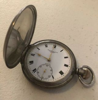 Pocket Watch Sterling Silver Antique - Marc Jacobs 1940s Perfectly Rare
