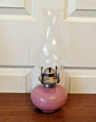 Vintage Farms Lamp Light Pink Glass Oil Lamp Order