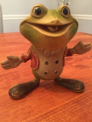 1948 Ed Mcconnell Rempel Mfg Froggy The Gremlin Rubber Frog Squeaky Toy 5 "