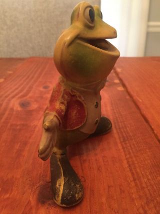 1948 ED MCCONNELL REMPEL MFG FROGGY THE GREMLIN RUBBER FROG SQUEAKY TOY 5 