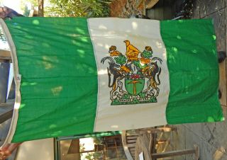 RARE & REAL 1960 - 1980 ' s RHODESIAN Flag UDI Rhodesia Independent BUSH WARS Period 10