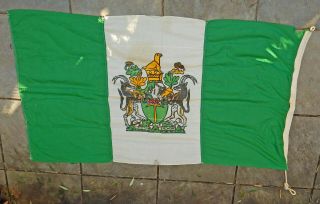 RARE & REAL 1960 - 1980 ' s RHODESIAN Flag UDI Rhodesia Independent BUSH WARS Period 7