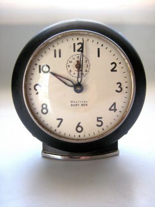 Vintage Westclox Baby Ben Alarm Clock 