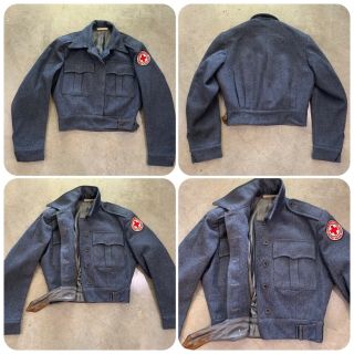 WWII American Red Cross UNIFORM Set Ike Jacket Pant Skirt Military Welfare Patch 6