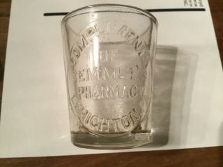 Vintage Antique Medicine Cup Measuring Glass Semmel 