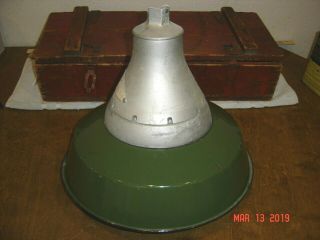 CROUSE HINDS Vintage Explosion Proof Porcelain Light Shade Fixture Gas Station 3