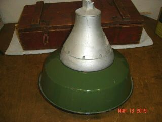 CROUSE HINDS Vintage Explosion Proof Porcelain Light Shade Fixture Gas Station 5