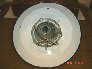 CROUSE HINDS Vintage Explosion Proof Porcelain Light Shade Fixture Gas Station 6