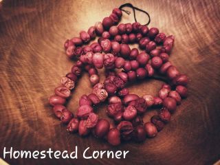 48 " Dried Cranberry Garland Primitive Early Look Rustic Country Farmhouse