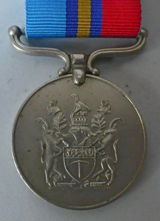 RHODESIAN GSM GENERAL SERVICE MEDAL AFRICA PRIVATE MHLOPE of RHODESIA,  RIBBON 3