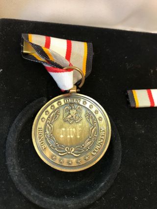 BATTLE OF THE BULGE AND RIBBON BAR Commemorative Medal Mono OWF 3