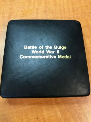 BATTLE OF THE BULGE AND RIBBON BAR Commemorative Medal Mono OWF 4