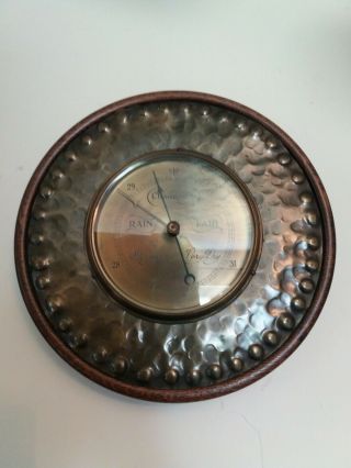 Stunning Antique Arts And Crafts Barometer 1920s