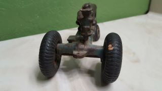 Arcade antique toy Allis Chalmers cast iron tractor has driver look old prewar 5