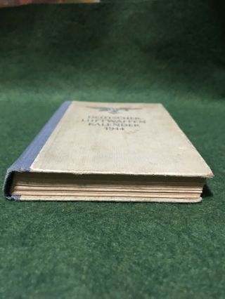 Ww2 Rare 1944 German Air Force Pocket Handbook,  Calendar,  Photos,  Ads