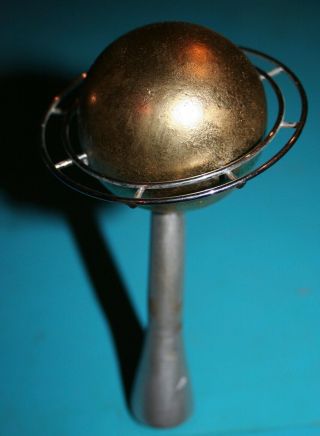 Retro Mid Century Modern Lamp Finial Atomic Age 5 " Saturn Satellite