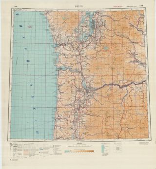 Russian Soviet Military Topographic Maps - Sheet Seattle (usa),  Ed.  1949