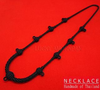 28 " Necklace Rope String Art Handmade Thai Style Amulet Pendant Hang 9 Hook 18