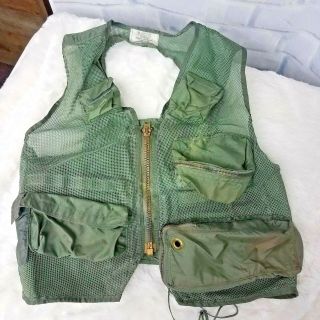 1984 Vintage Usaf Survival Mesh Vest Sru - 21/p Military Size Medium