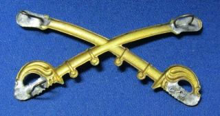 Indian Wars Army Cavalry Officer 2 3/4 Inch Hat Badge 2