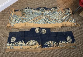 Antique 18th 19th Century Chinese Kesi Silk Panels