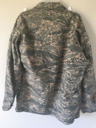 USAF MILITARY ABU TIGER STRIPE CAMO SHIRT COAT MENS SIZE 44 Long WITH TAGS 2