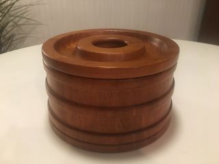 Vintage Dansk Denmark Teak Ice Bucket Jhq 1960’s Danish Mid Century