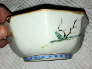 FINE 18th / 19thC CHINESE PORCELAIN BOWL Famille Rose MARKED 8