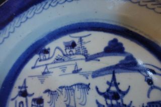 gnp - bx ANTIQUE CHINESE EXPORT ANTIQUE CANTON PLATE,  hand painted 9 