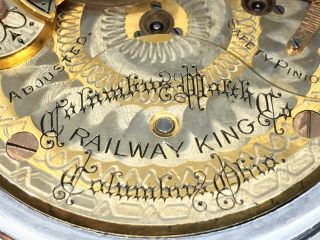 Columbus Watch Co.  " Railway King " Pocket Watch