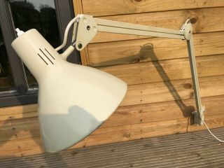 Vintage Luxo Thousand One Lamp Industrial Anglepoise Wall Mount Work Bench Light