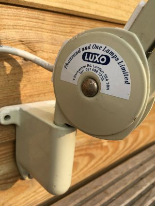 Vintage LUXO Thousand & One Lamp Industrial Anglepoise Wall Mounted Work Light 5