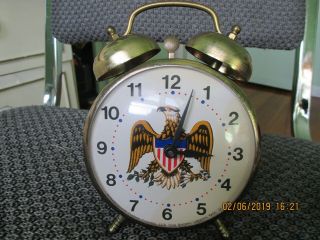 Vintage Robert Shaw Alarm Clock Made In (usa) And Very Well