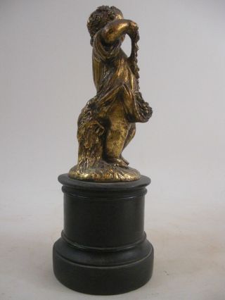 1of2 Borghese Putti Cherub Gilded Statue Figurine French Grand Tour Style 2