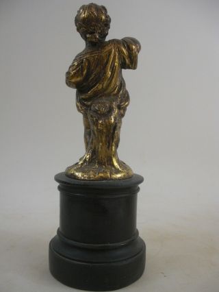 1of2 Borghese Putti Cherub Gilded Statue Figurine French Grand Tour Style 3