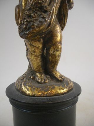 1of2 Borghese Putti Cherub Gilded Statue Figurine French Grand Tour Style 7