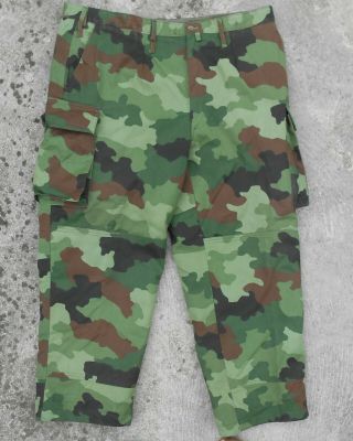 Serbian Army Un - Issued M93 Camouflage Pants 1995 W 104cm 41 " L 72cm 28 "