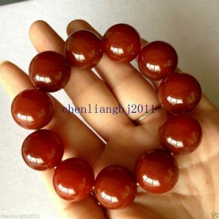 Red 100 Natural A Jade Jadeite Bead Beads Bangle Bracelet 20mm