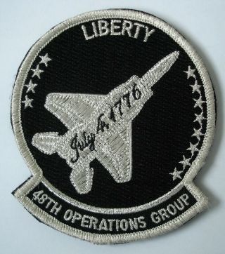 Usaf Patch - 48th Operations Group,  Raf Lakenheath,  England.  July 4th - 1776