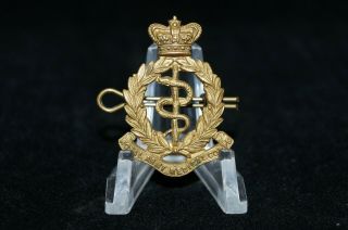 British Victorian Ramc Royal Army Medical Corps Brass Cap Badge