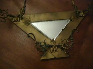 Entry Way Victorian Hat Or Coat Rack With Mirror.