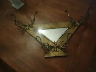 Entry way Victorian hat or coat rack with mirror. 3