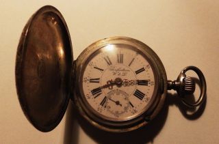 Very Old Antique Silver Pocket Watch Perfection W&d Swiss Made