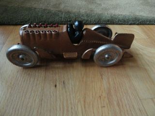 Vintage Hubley Cast Iron Race Car