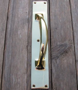 Large Solid Brass Door Pull Handle / Shop / Bar / Pub 12 